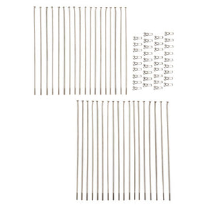 Tusk 1420280056 Motorcycle Spoke Kit - Front 21" Silver Spoke/Silver Nipple