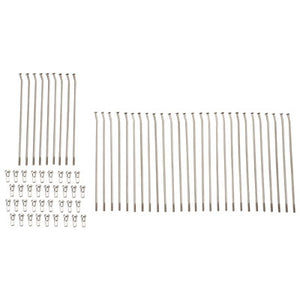 Tusk 1420290063 Motorcycle Spoke Kit - Rear 18" Silver Spoke/Silver Nipple