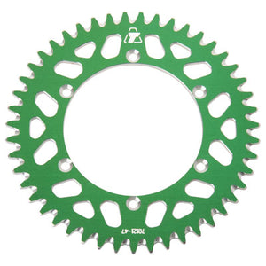 Tusk 2091670121 Rear Aluminum Sprocket 47 Tooth Green