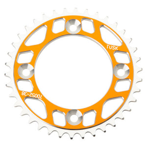 Tusk 2091670052 Rear Aluminum Sprocket 38 Tooth Orange