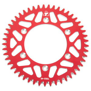 Tusk 2091670013 Rear Aluminum Sprocket 49 Tooth Red