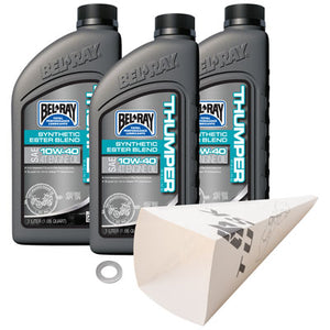 Tusk 1529860363 4-Stroke Oil Change Kit Bel-Ray Thumper Full Synthetic 10W-40