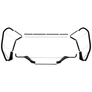 Tusk 1770390042 UTV Polycarb Rear Window  Clear - Scratch Resistant