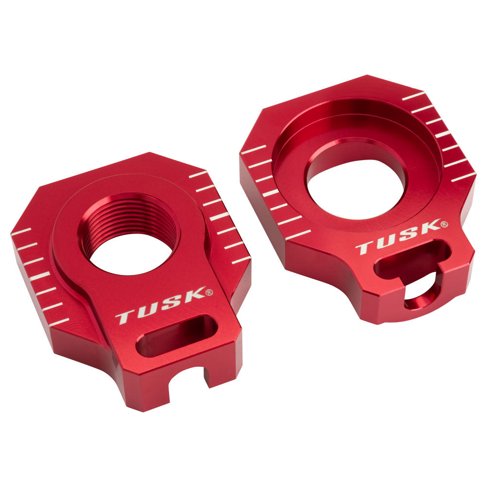 Tusk 1140330019 Racing Axle Blocks Red
