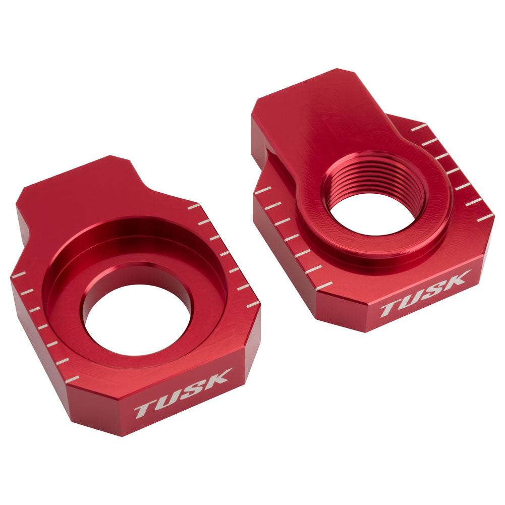 Tusk 1140330020 Racing Axle Blocks Red