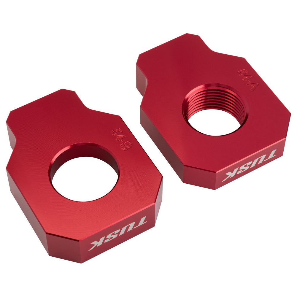 Tusk 1140330020 Racing Axle Blocks Red