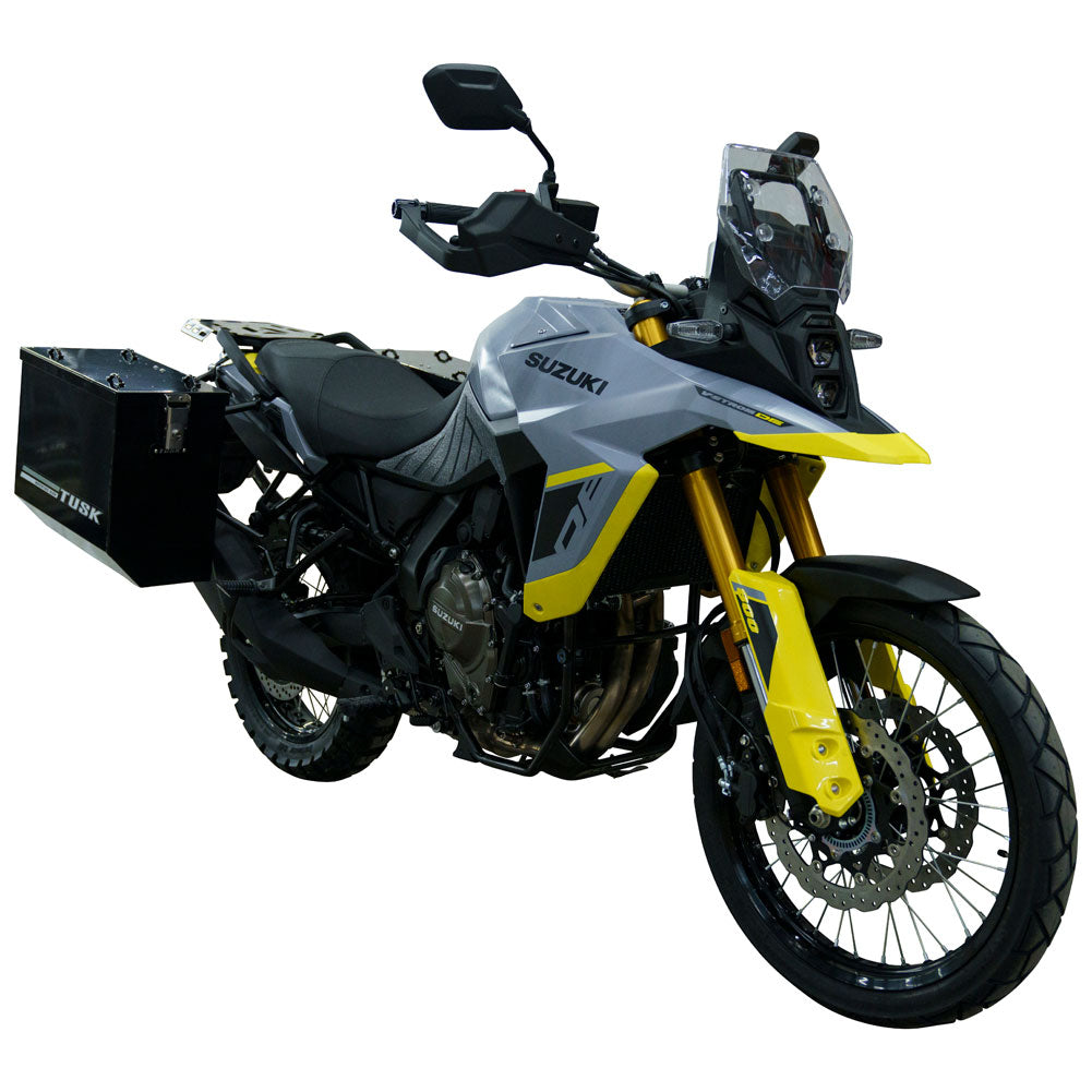 Tusk 1467340192 Aluminum Panniers with Pannier Racks V2 Large Black