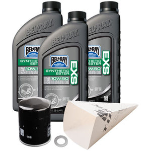 Tusk 1529860410 4-Stroke Oil Change Kit Bel-Ray EXS Synthetic Ester 10W-50