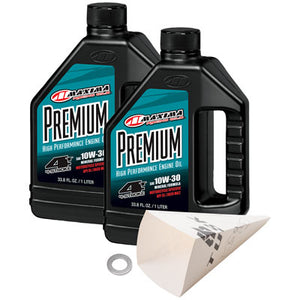 Tusk 1529860467 4-Stroke Oil Change Kit  Maxima Premium 10W-30