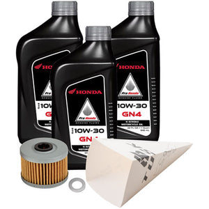 Tusk 1529860419 4-Stroke Oil Change Kit  Pro-Honda GN4 10W-30