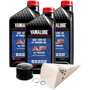 Tusk 1529860442 4-Stroke Oil Change Kit  Yamalube Hi-Perf. Synthetic 10W-40