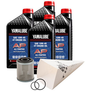 Tusk 1529860615 4-Stroke Oil Change Kit  Yamalube All Purpose 10W-40