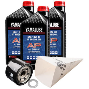 Tusk 1529860592 4-Stroke Oil Change Kit  Yamalube All Purpose 10W-40