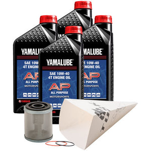 Tusk 1529860552 4-Stroke Oil Change Kit  Yamalube All Purpose 10W-40