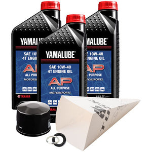 Tusk 1529860327 4-Stroke Oil Change Kit  Yamalube All Purpose 10W-40