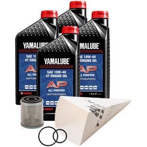 Tusk 1529860328 4-Stroke Oil Change Kit  Yamalube All Purpose 10W-40