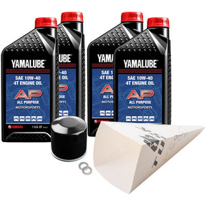Tusk 1529860508 4-Stroke Oil Change Kit  Yamalube All Purpose 10W-40