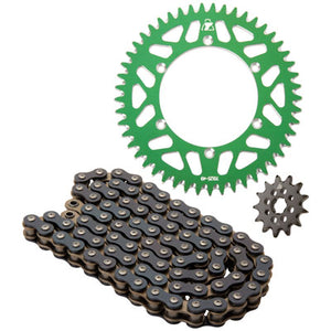 Tusk 2152740079 Chain & Sprocket Kit O-Ring Chain Green Rear Sprocket