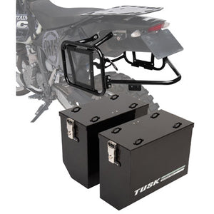 Tusk 1467340130 Aluminum Panniers with Pannier Racks V2 Medium Black