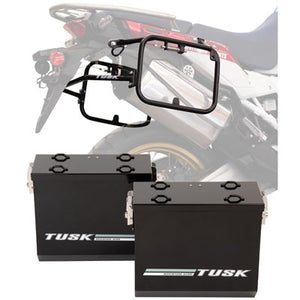 Tusk 1467340150 Aluminum Panniers with Pannier Racks V2 Medium Black
