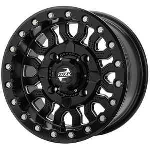 Tusk 2159360015 4/137  Fremont Beadlock Wheel 14x7 4.0 + 3.0 Milled/Black