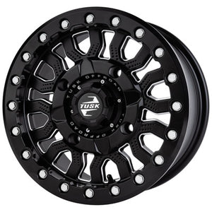 Tusk 2159360006 4/137  Fremont Beadlock Wheel 14x7 5.0 + 2.0 Milled/Black