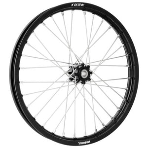Tusk 1418490326 Impact Complete Front Wheel 19x1.60 Black Rim