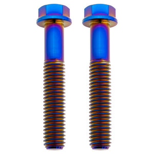 Tusk 2152720010 Titanium Bolt M8 x 45mm 2 Pack Burnt Blue