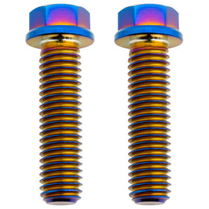 Tusk 2152720001 Titanium Bolt M8 x 30mm 2 Pack Burnt Blue