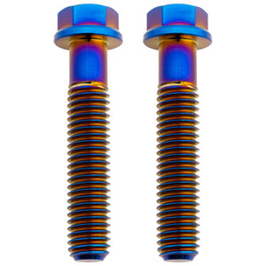 Tusk 2152720002 Titanium Bolt M8 x 40mm 2 Pack Burnt Blue