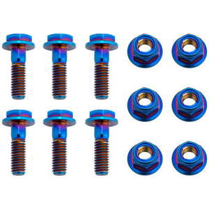 Tusk 2119370004 Titanium Rotor Bolt Kit Burnt Blue