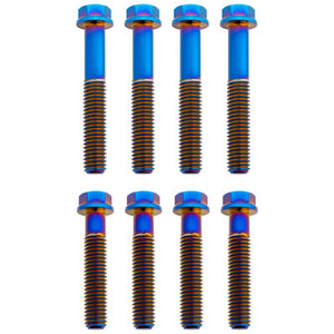 Tusk 2156810001 Titanium Triple Clamp Bolt Kit OEM Triple Clamp Burnt Blue