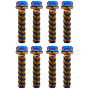 Tusk 2156810005 Titanium Triple Clamp Bolt Kit OEM Triple Clamp Burnt Blue
