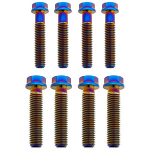 Tusk 2156810006 Titanium Triple Clamp Bolt Kit OEM Triple Clamp Burnt Blue