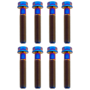 Tusk 2156810007 Titanium Triple Clamp Bolt Kit OEM Triple Clamp Burnt Blue