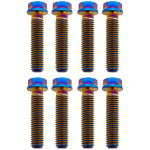 Tusk 2156810008 Titanium Triple Clamp Bolt Kit Luxon Triple Clamp Burnt Blue