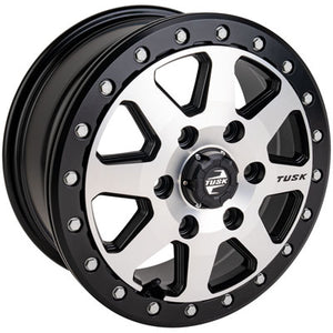 Tusk 2012070060 Uinta Beadlock Wheel 16x7 6/139.7 7+0 Machined/Black