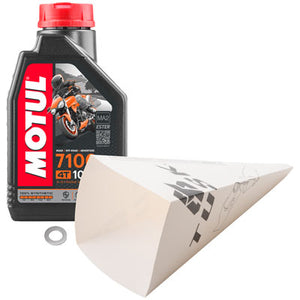 Tusk 1560110164 2-Stroke Transmission Oil Change Kit Motul 7100 10W-50