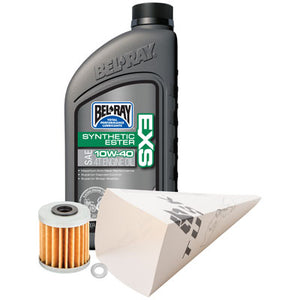 Tusk 1529860778 4-Stroke Oil Change Kit  Bel-Ray EXS Full Synthetic Ester 10W-40