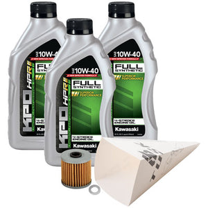 Tusk 1529860883 4-Stroke Oil Change Kit  Kawasaki KPO Full Synthetic 10W-40