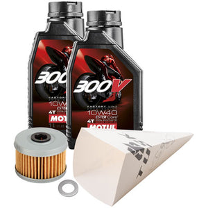 Tusk 1529860734 4-Stroke Oil Change Kit  Motul 300V 4T Synthetic 10W-40