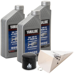 Tusk 1529860417 4-Stroke Oil Change Kit Yamalube Performance Semi-Syn 10W-50