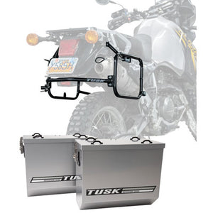 Tusk 1467340121 Aluminum Panniers with Pannier Racks V2 Medium Silver
