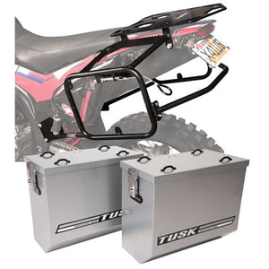 Tusk 1467340143 Aluminum Panniers with Pannier Racks V2 Medium Silver