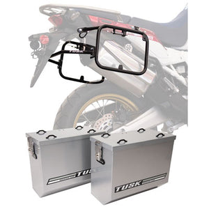 Tusk 1467340151 Aluminum Panniers with Pannier Racks V2 Medium Silver