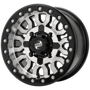 Tusk 2159360013 4/137  Fremont Beadlock Wheel 14x7 4.0 + 3.0 Machined/Black