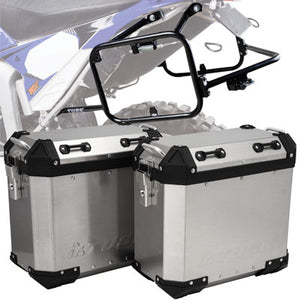 Tusk 2181320011 Frontier Panniers with Pannier Racks  Brushed Aluminum