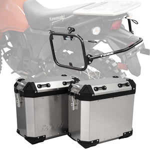 Tusk 2181320049 Frontier Panniers with Pannier Racks  Brushed Aluminum