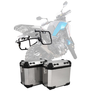 Tusk 2181320065 Frontier Panniers with Pannier Racks  Brushed Aluminum