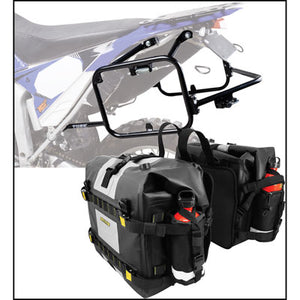 Tusk 2149440007 Pannier Racks with Nelson Rigg Hurricane Dry Saddlebags  Black